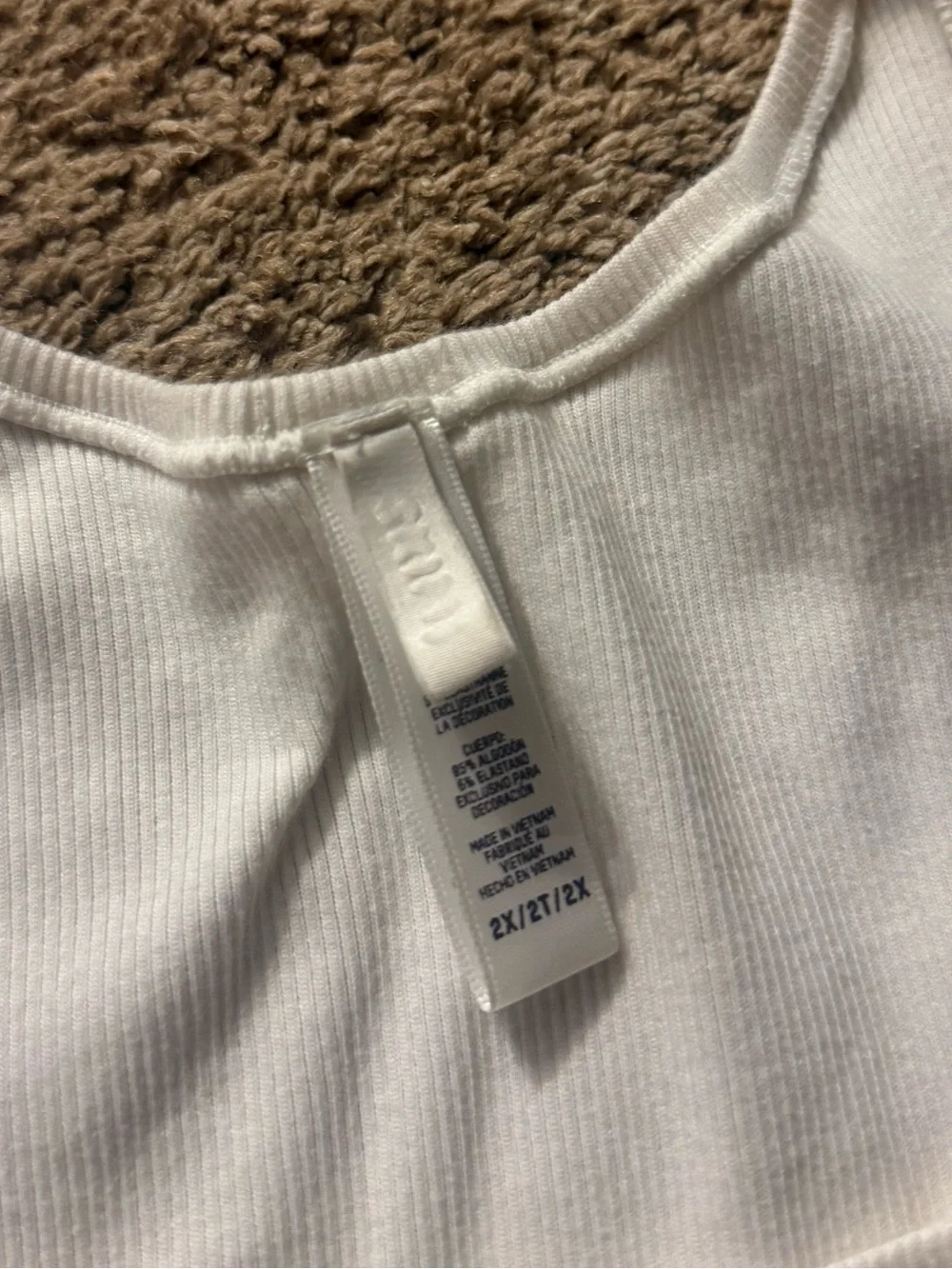 SKIMS Marble Cotton Ribbed Scoop Tank